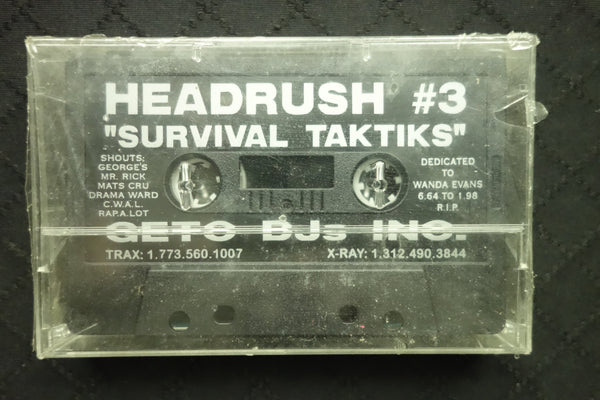 Headrush #3: Survival Taktiks-Cassette Tapes-UnDigable Digs