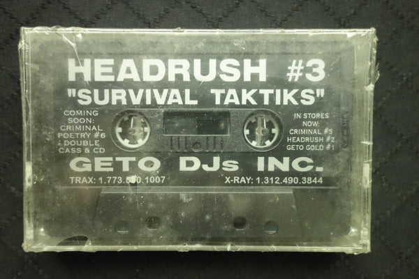 Headrush #3: Survival Taktiks-Cassette Tapes-UnDigable Digs
