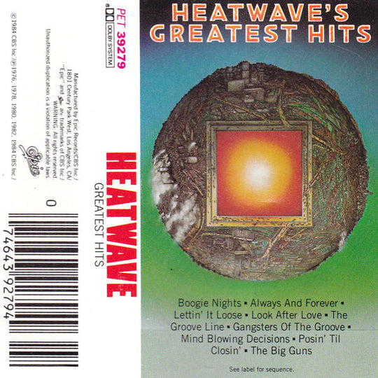 Heatwave's Greatest Hits-Cassette Tapes-UnDigable Digs