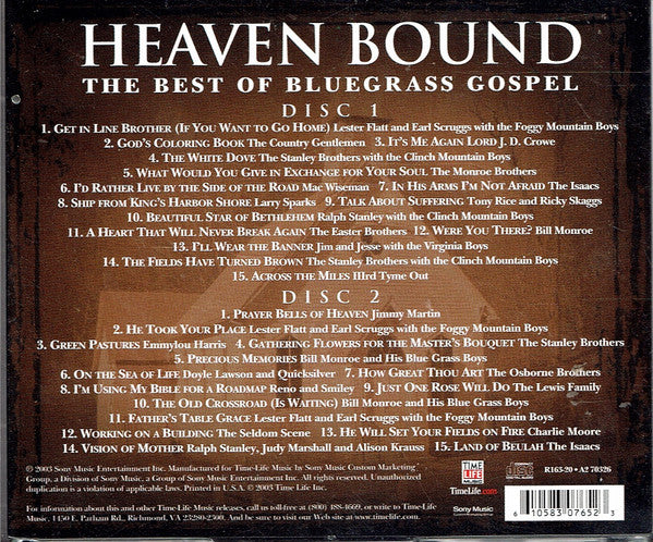 Heaven Bound: The Best Of Bluegrass Gospel (2xCD)-CDs-UnDigable Digs