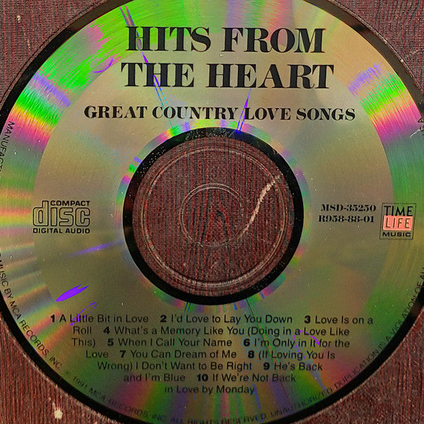 Hits From The Heart (Great Country Love Songs) (CD)-CDs-UnDigable Digs