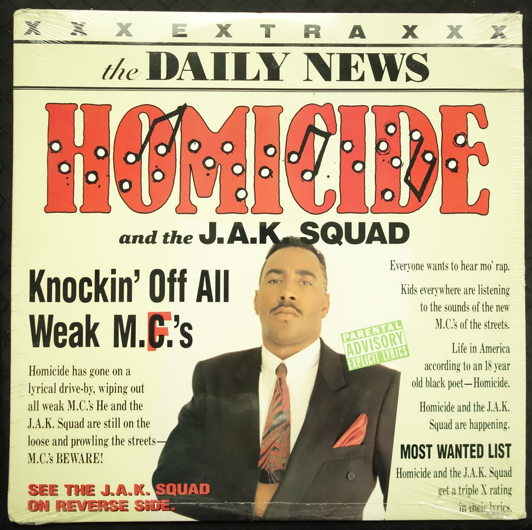 Homicide And The J.A.K. Squad "Knockin' Off All Weak MC's" (LP)-Vinyl Records-UnDigable Digs