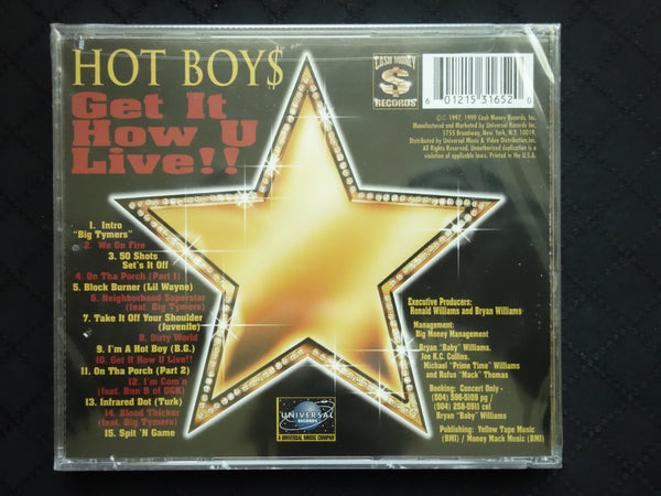 Hot Boys "Get It How U Live!!" (CD)-CDs-UnDigable Digs