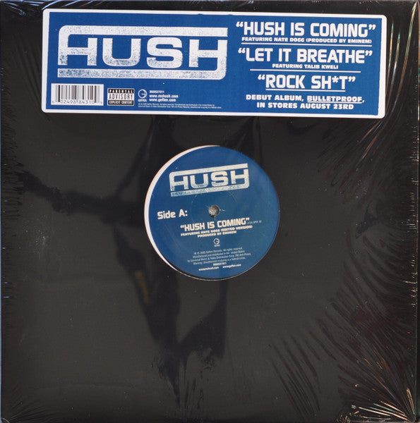 Hush "Hush Is Coming / Let It Breathe / Rock Shit" (12" Single)-Vinyl Records-UnDigable Digs