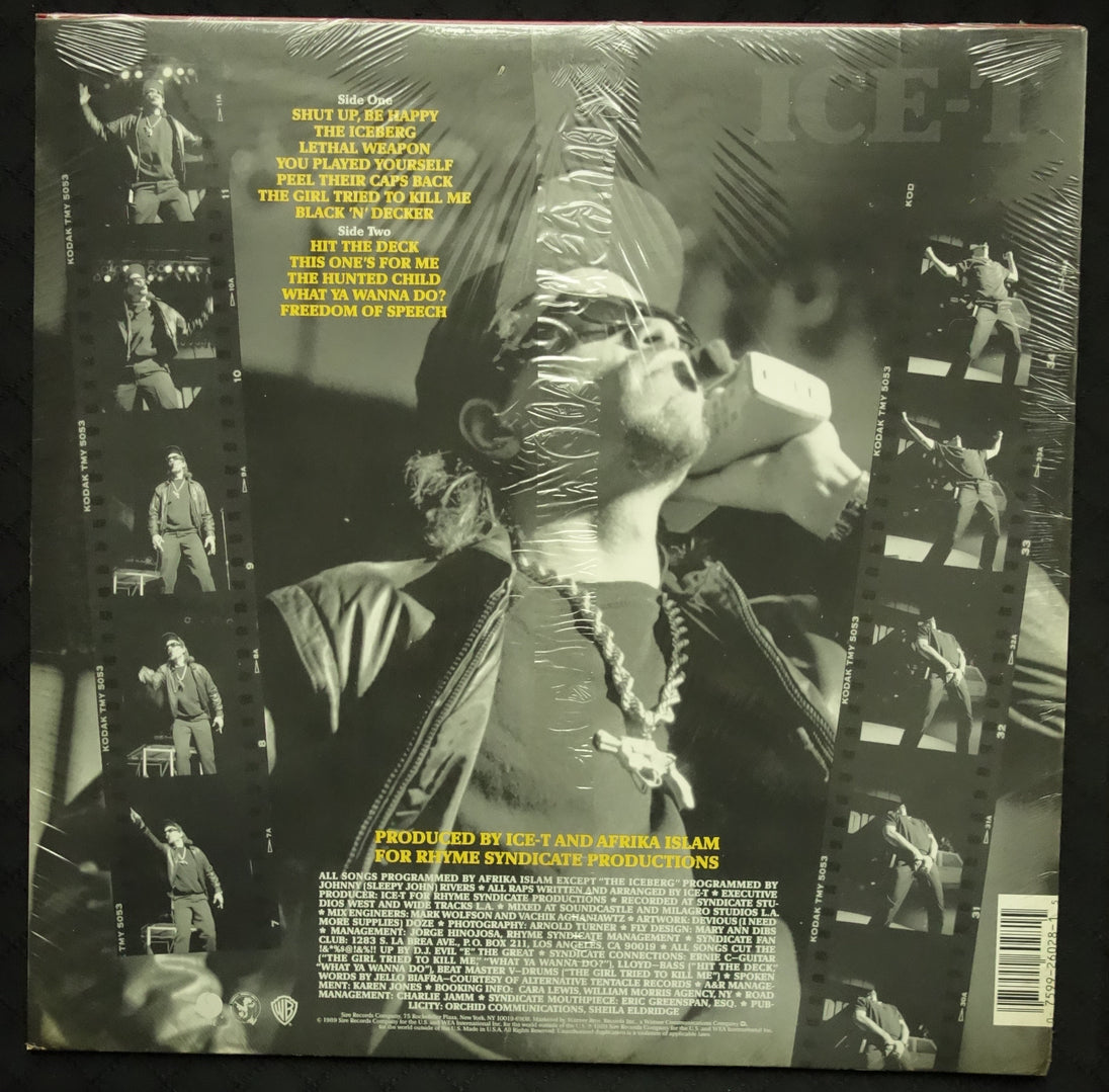 Ice-T "The Iceberg (Freedom Of Speech... Just Watch What You Say)" (LP)-Vinyl Records-UnDigable Digs