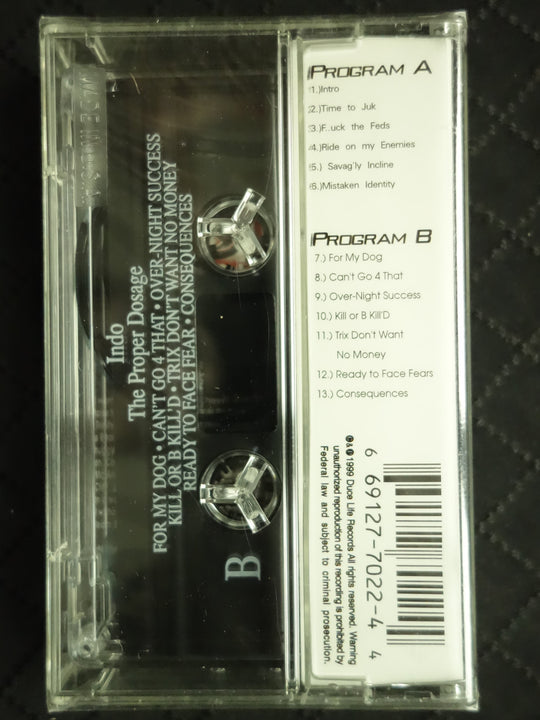 Indo "The Proper Dosage"-Cassette Tapes-UnDigable Digs