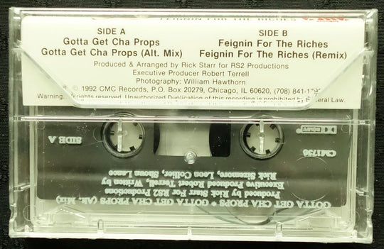 JG "Gotta Get Cha Props / Feignin For The Riches"-Cassette Tapes-UnDigable Digs