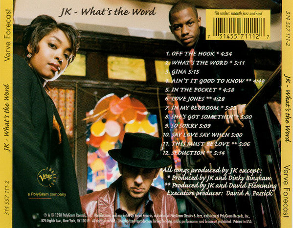 JK "What's The Word" (CD)-CDs-UnDigable Digs