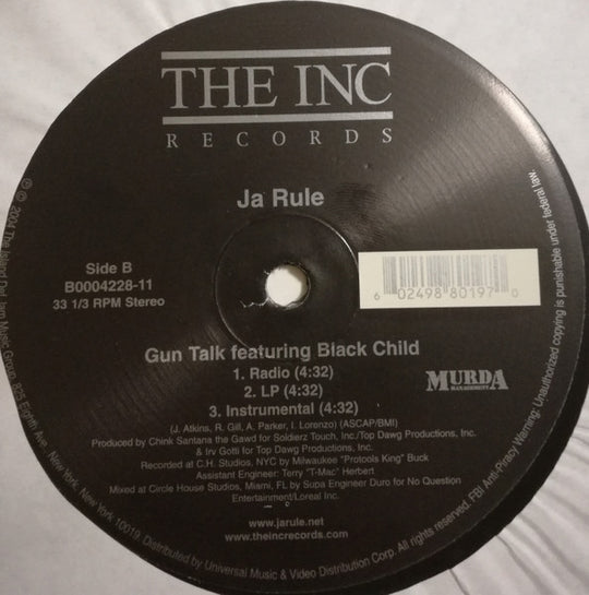 Ja Rule "Caught Up" (12" Single)-Vinyl Records-UnDigable Digs