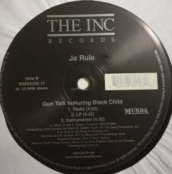 Ja Rule f; Lloyd "Caught Up" (12" Single)-Vinyl Records-UnDigable Digs