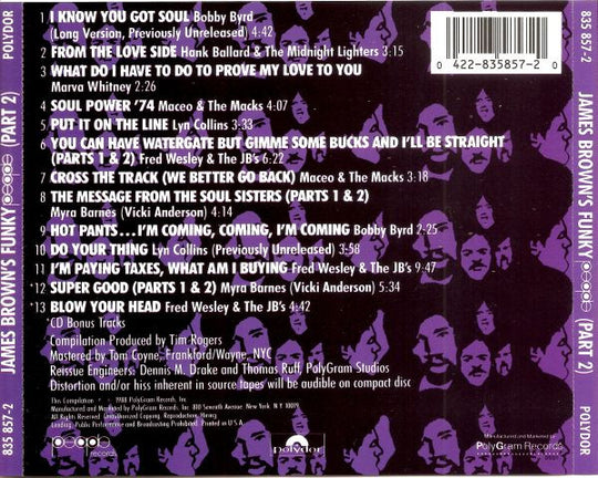 James Brown's Funky People (Part 2) (CD)-CDs-UnDigable Digs