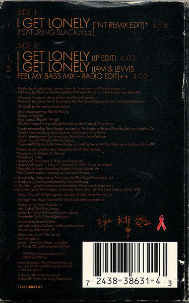 Janet Jackson "I Get Lonely" (Single)-Cassette Tapes-UnDigable Digs