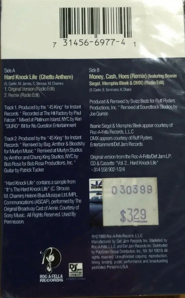 Jay-Z "Hard Knock Life (Ghetto Anthem)" (Single)-Cassette Tapes-UnDigable Digs