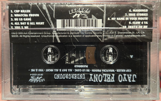 Jayo Felony "Underground"-Cassette Tapes-UnDigable Digs