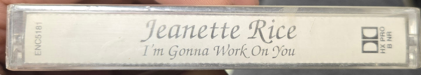 Jeanette Rice "I'm Gonna Work On You" (Single)-Cassette Tapes-UnDigable Digs