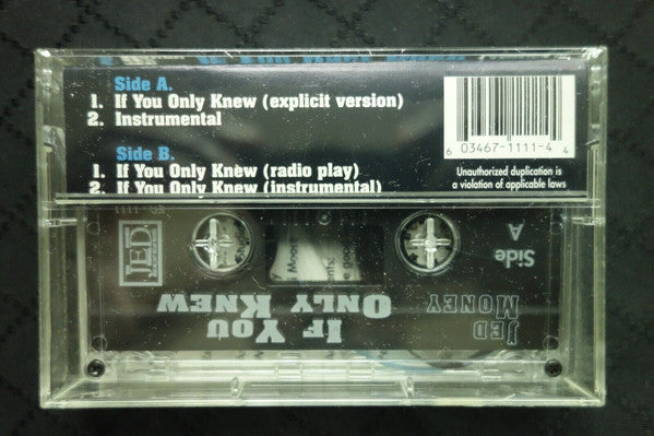 Jed Money "If You Only Knew" (Maxi-Single)-Cassette Tapes-UnDigable Digs