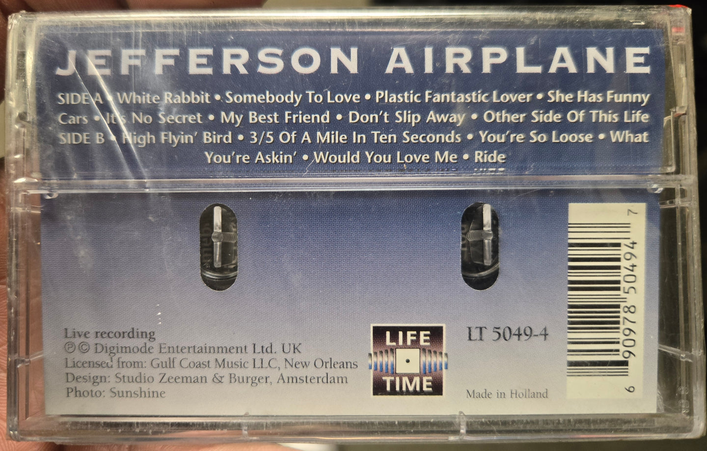 Jefferson Airplane "Somebody To Love"-Cassette Tapes-UnDigable Digs