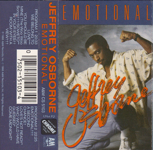 Jeffrey Osborne "Emotional"-Cassette Tapes-UnDigable Digs