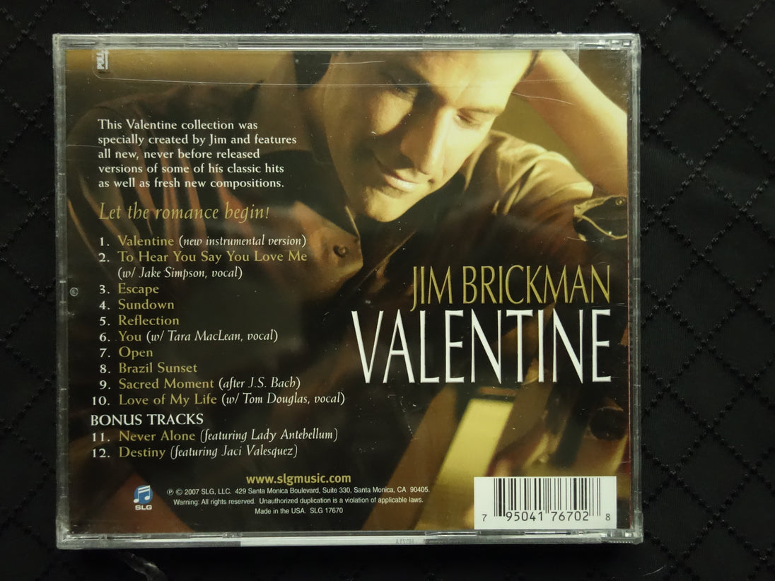 Jim Brickman "Valentine" (CD)-CDs-UnDigable Digs