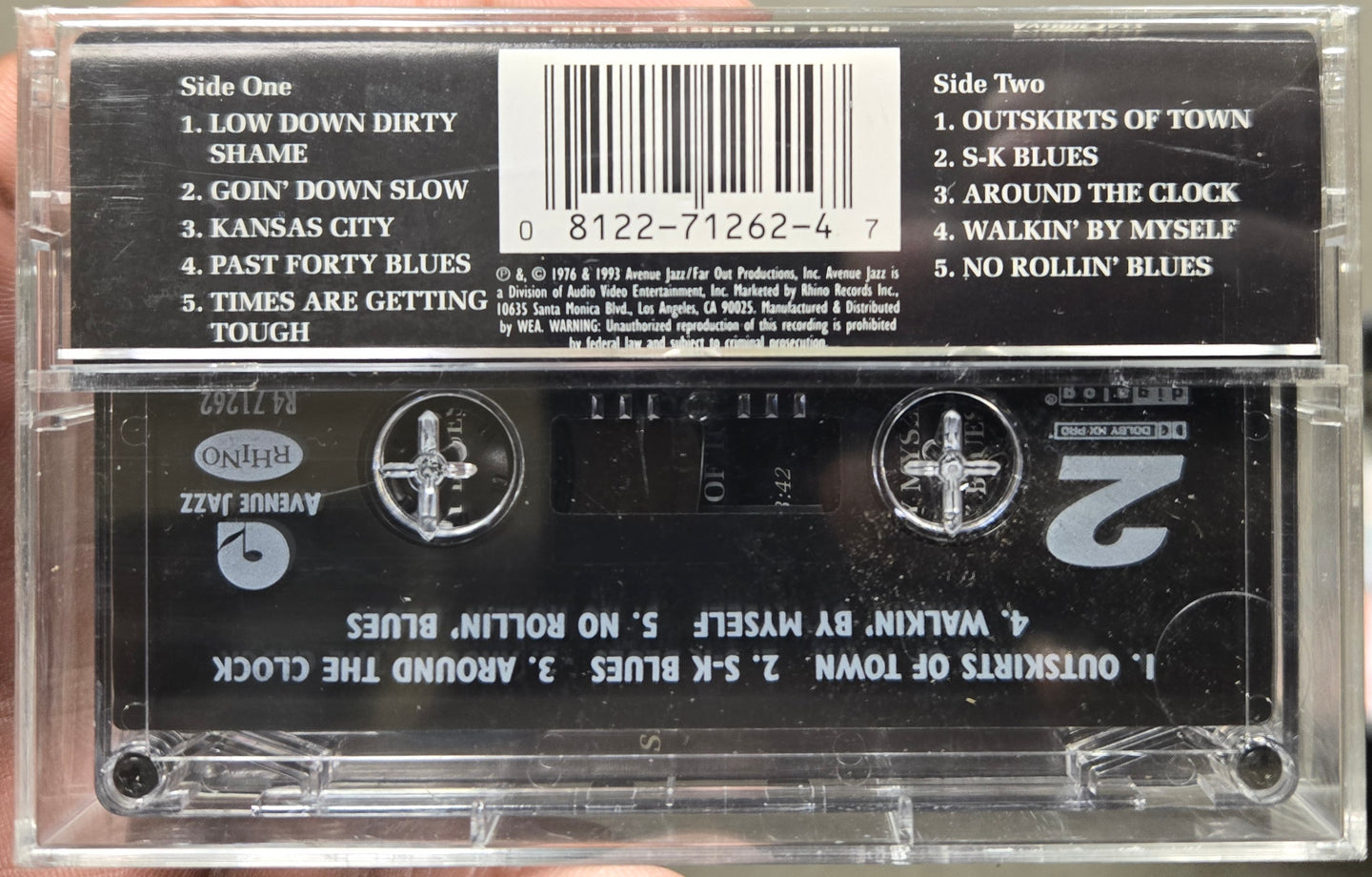 Jimmy Witherspoon & Robben Ford "Live Jimmy Witherspoon & Robben Ford"-Cassette Tapes-UnDigable Digs