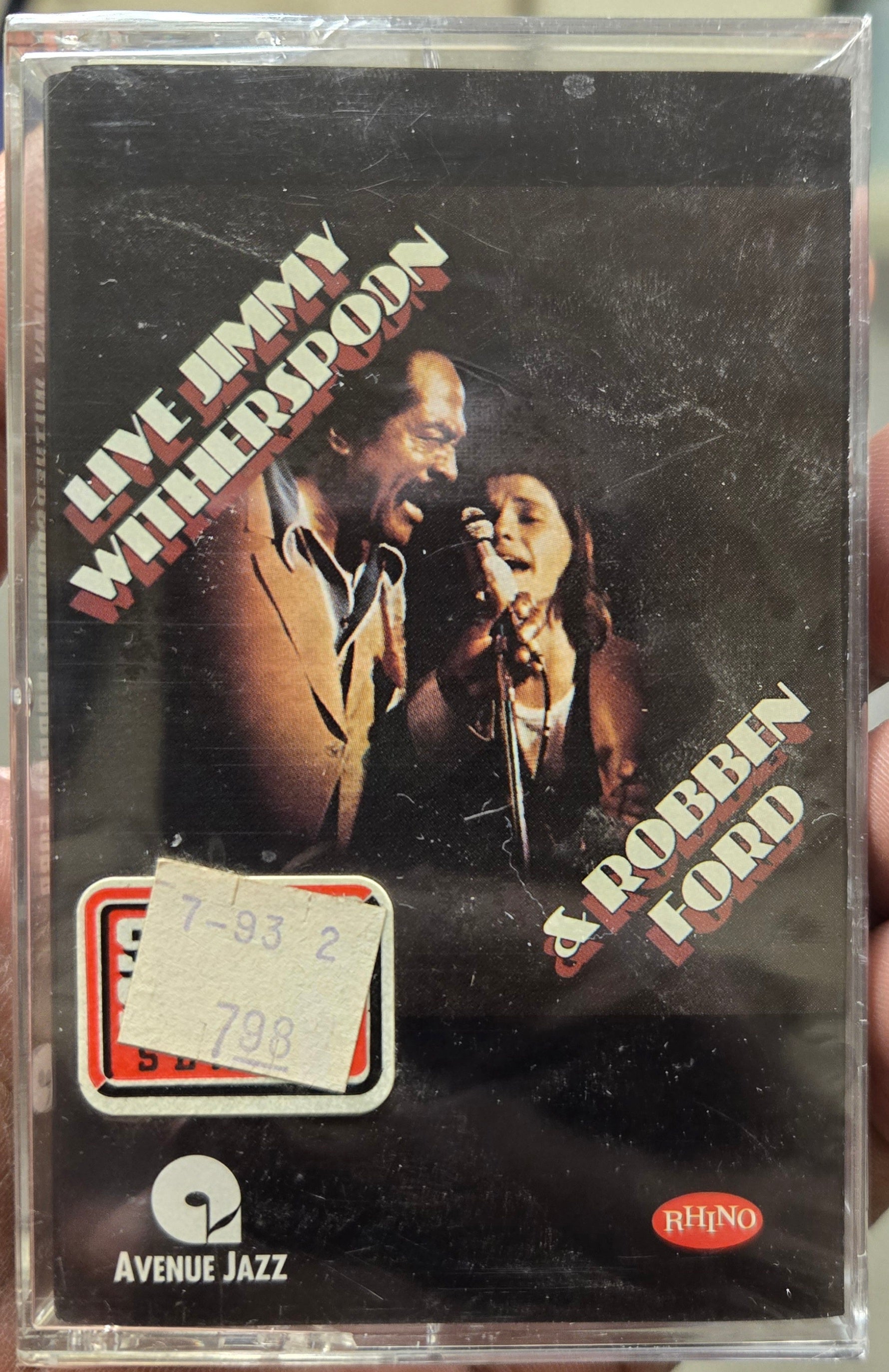 Jimmy Witherspoon & Robben Ford "Live Jimmy Witherspoon & Robben Ford"-Cassette Tapes-UnDigable Digs
