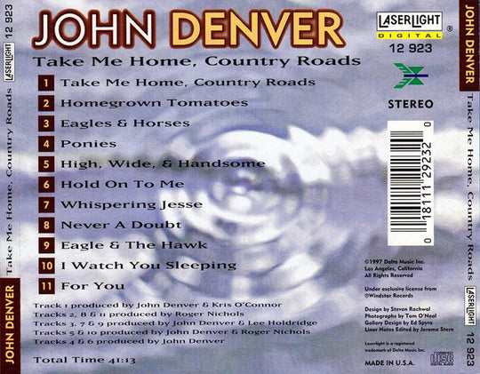 John Denver "Take Me Home, Country Roads" (CD)-CDs-UnDigable Digs