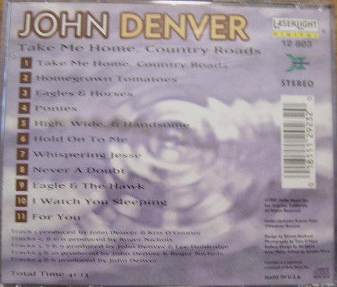 John Denver "Take Me Home, Country Roads" (CD)-CDs-UnDigable Digs