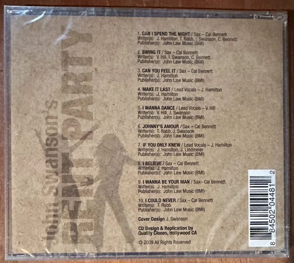 John Swanson's "Rent Party" featuring: Cal Bennett, Jimmy Hamilton, &amp; Victor Hill (CD)-CDs-UnDigable Digs
