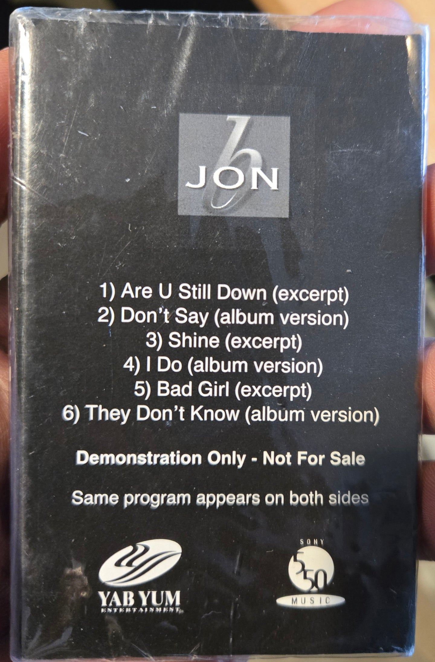 Jon B "Are u Still Down? (The Sampler)" (Promo)-Cassette Tapes-UnDigable Digs
