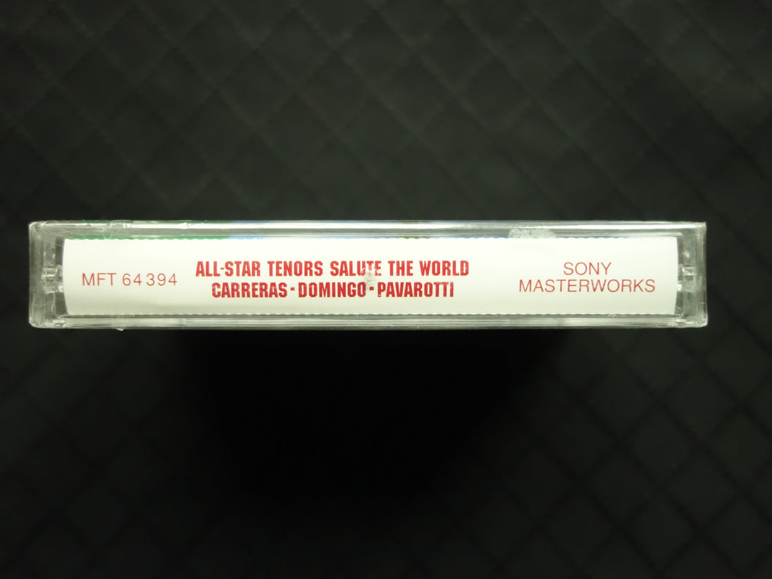 José Carreras, Placido Domingo, Luciano Pavarotti "All-Star Tenors Salute The World"-Cassette Tapes-UnDigable Digs