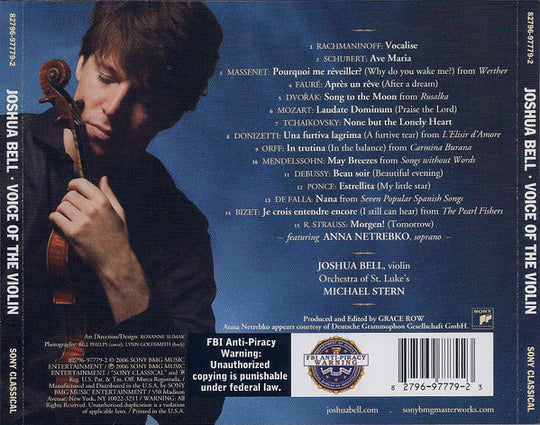Joshua Bell "Voice Of The Violin" (CD)-CDs-UnDigable Digs