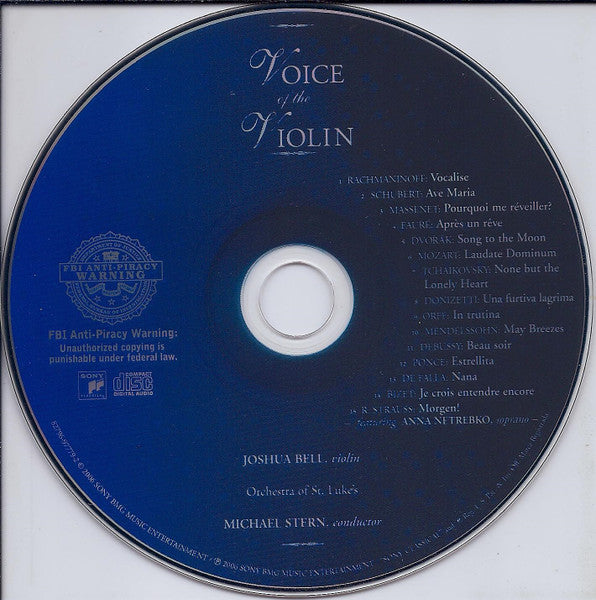 Joshua Bell "Voice Of The Violin" (CD)-CDs-UnDigable Digs