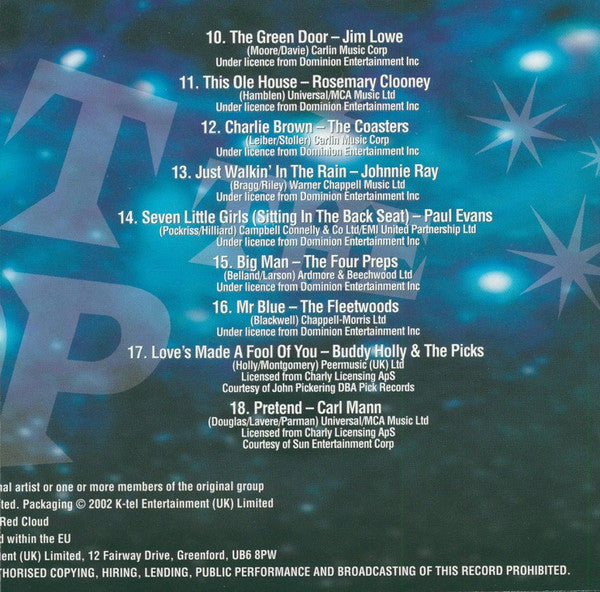K-Tel Presents: At The Hop (2xCD)-CDs-UnDigable Digs