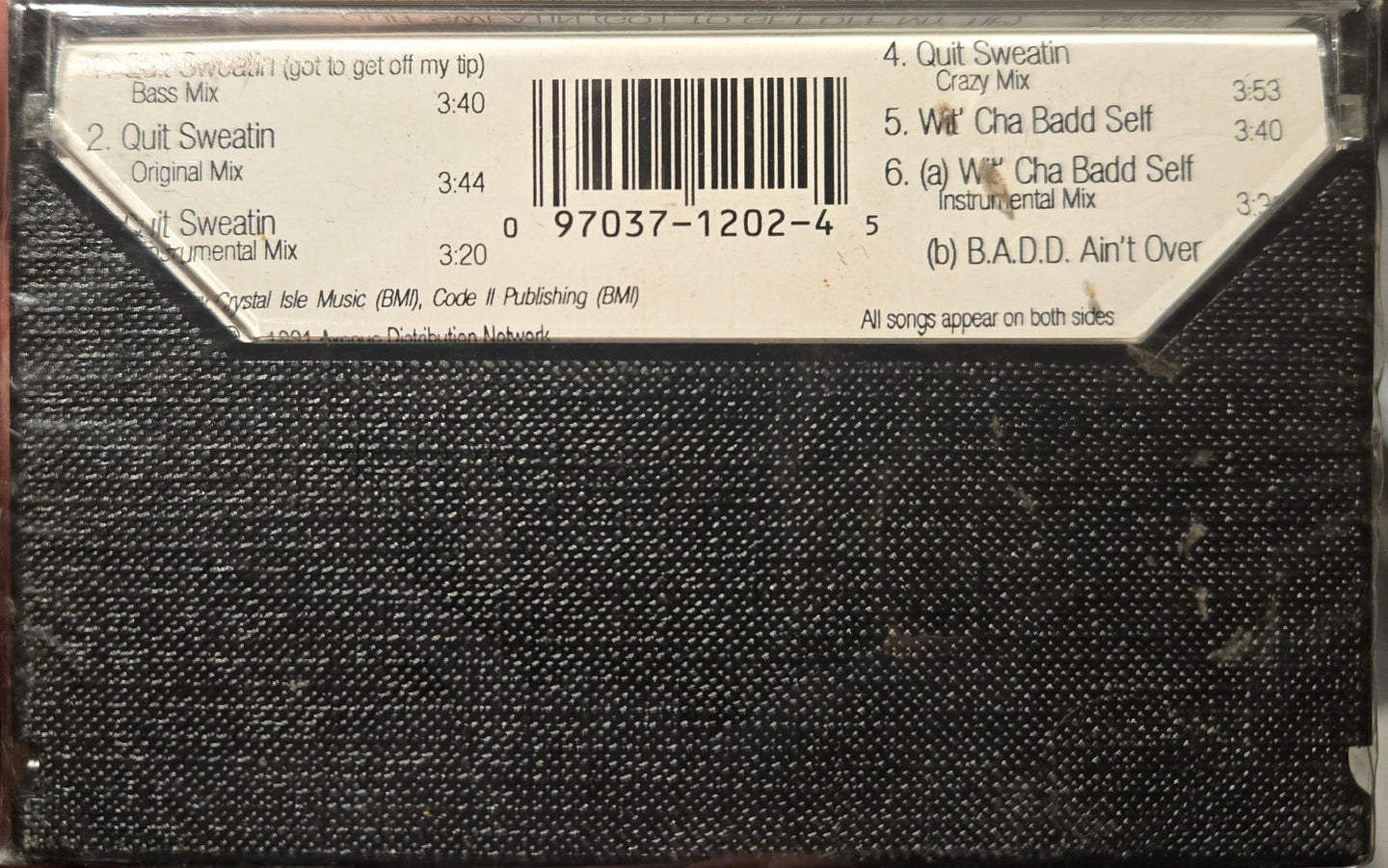 KMSM Featuring Kidd Money "Quit Sweatin" (Maxi-Single)-Cassette Tapes-UnDigable Digs