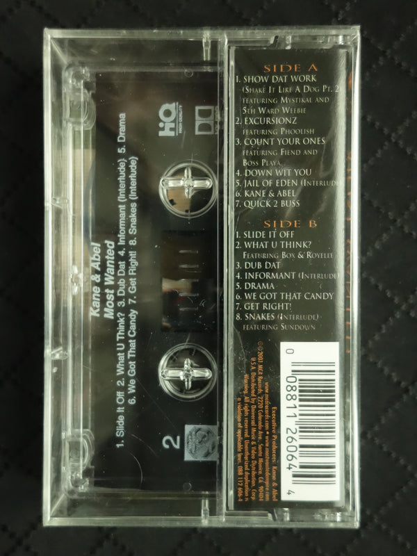 Kane & Abel "Most Wanted" (2001)-Cassette Tapes-UnDigable Digs
