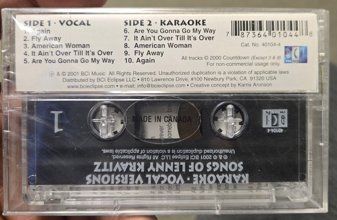 Karaoke: The Songs Of Lenny Kravitz-Cassette Tapes-UnDigable Digs