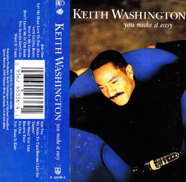 Keith Washington "You Make It Easy"-Cassette Tapes-UnDigable Digs