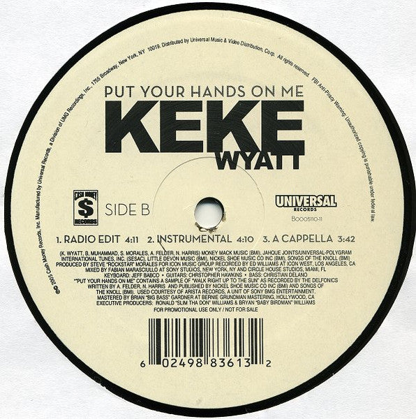 Keke Wyatt "Put Your Hands On Me" (12" Single)-Vinyl Records-UnDigable Digs