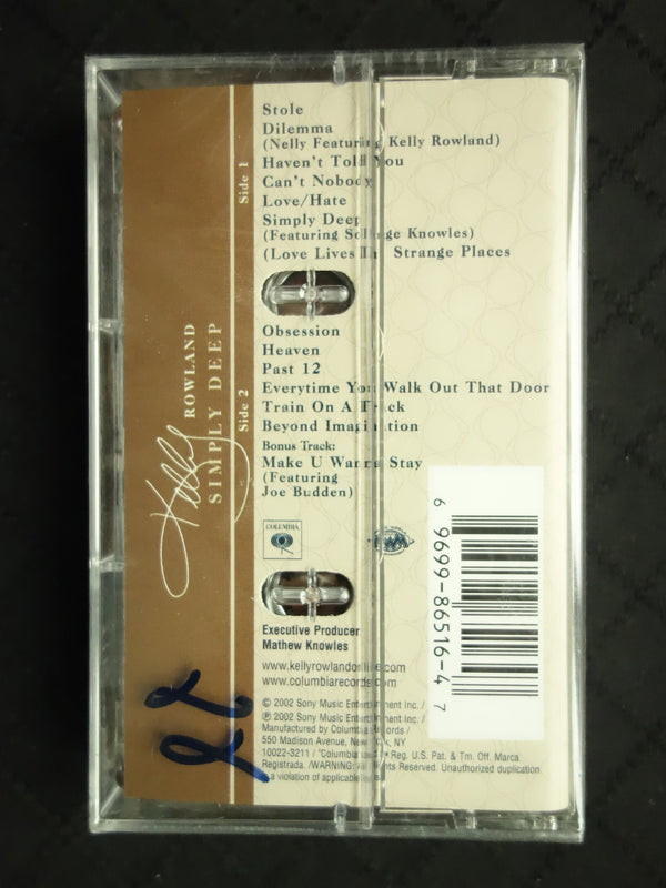 Kelly Rowland ‎"Simply Deep"-Cassette Tapes-UnDigable Digs