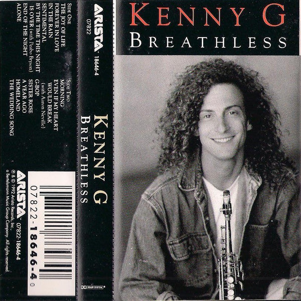 Kenny G "Breathless"-Cassette Tapes-UnDigable Digs