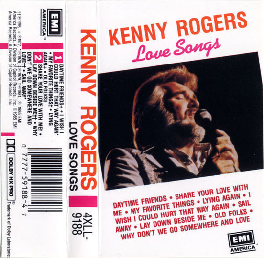 Kenny Rogers "Love Songs"-Cassette Tapes-UnDigable Digs