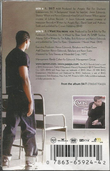 Kevon Edmonds "24/7" (Single)-Cassette Tapes-UnDigable Digs