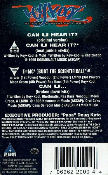 Key-Kool And Rhettmatic "Can U Hear It?" (Single)-Cassette Tapes-UnDigable Digs
