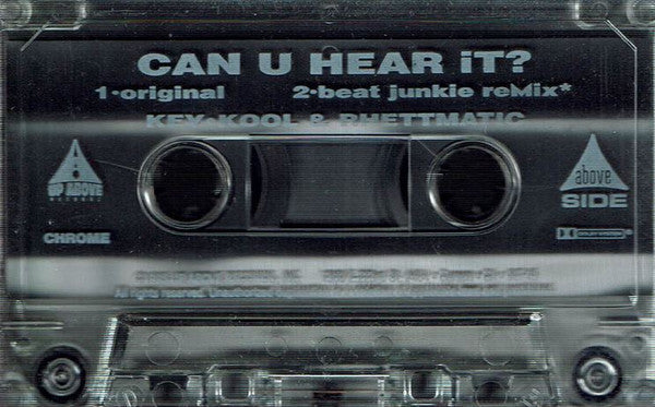 Key-Kool And Rhettmatic "Can U Hear It?" (Single)-Cassette Tapes-UnDigable Digs