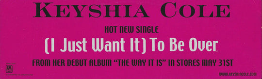 Keyshia Cole "(I Just Want It) To Be Over" (12" Single)-Vinyl Records-UnDigable Digs
