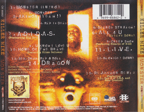 Killer Mike "Monster" (CD)-CDs-UnDigable Digs