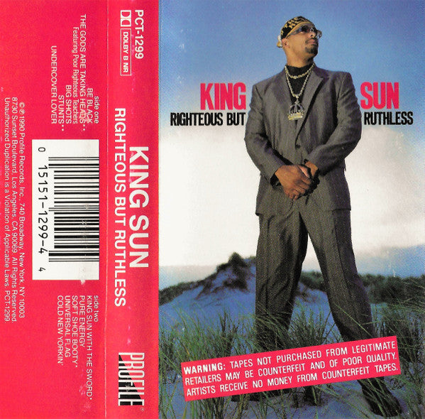 King Sun "Righteous But Ruthless"-Cassette Tapes-UnDigable Digs