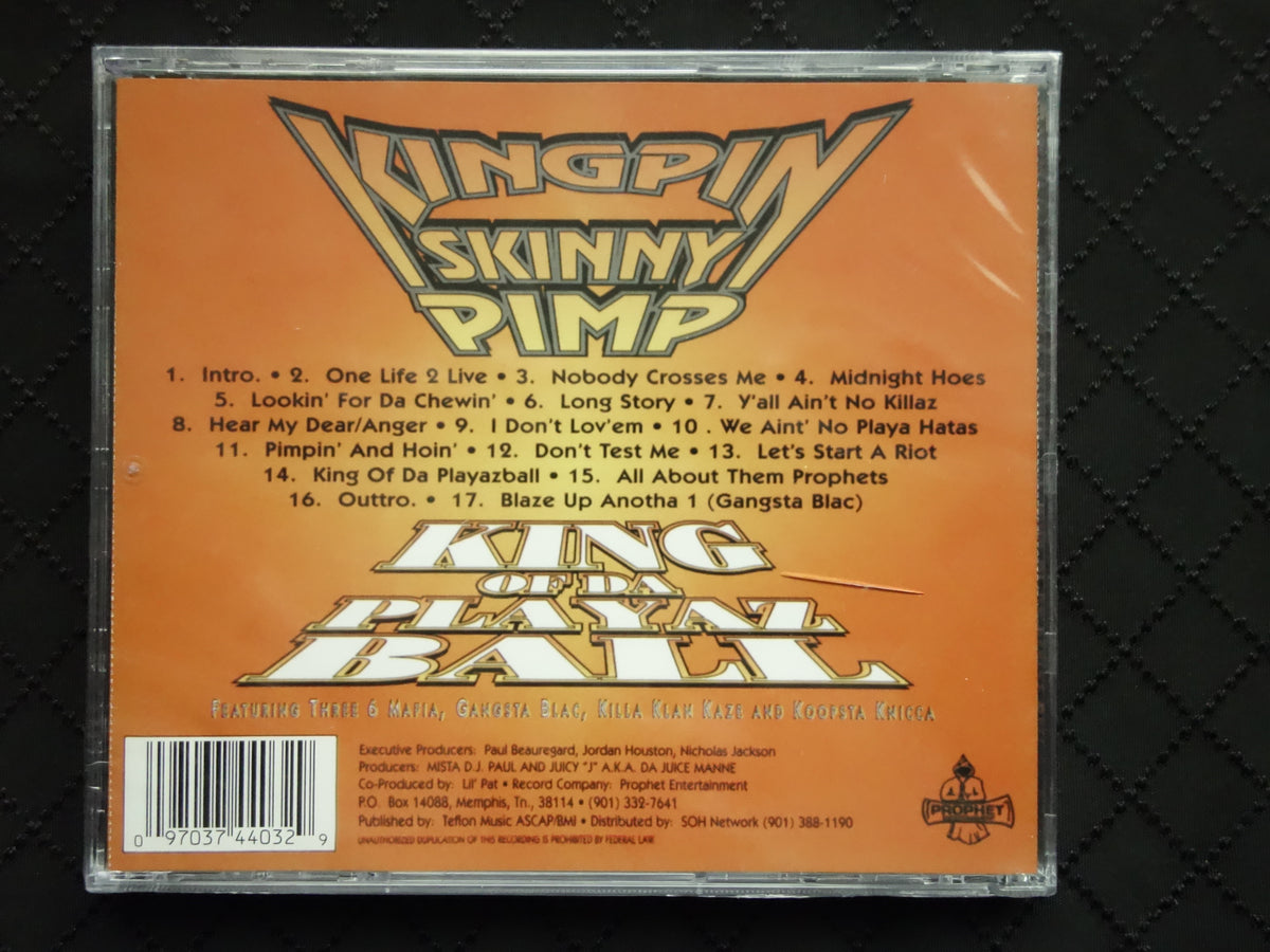 Kingpin Skinny Pimp "King Of Da Playaz Ball" (CD) (RE)-CDs-UnDigable Digs