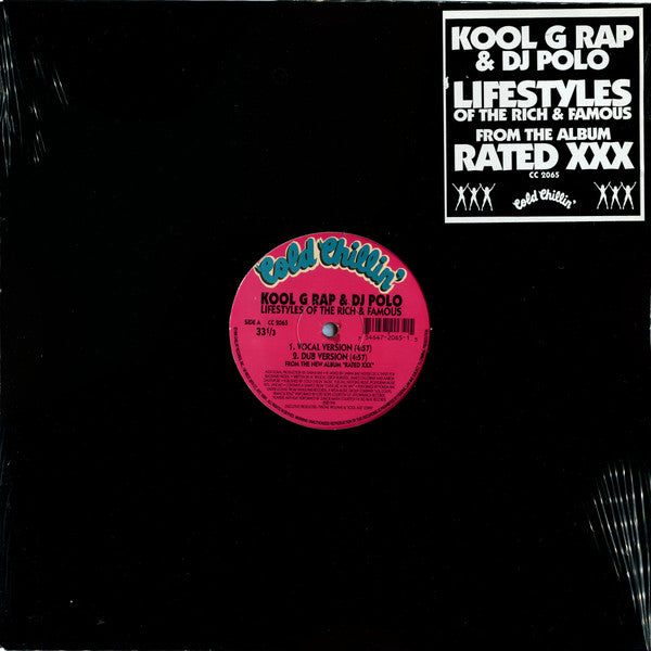 Kool G Rap & DJ Polo "Lifestyles Of The Rich & Famous" (12" Single)-Vinyl Records-UnDigable Digs