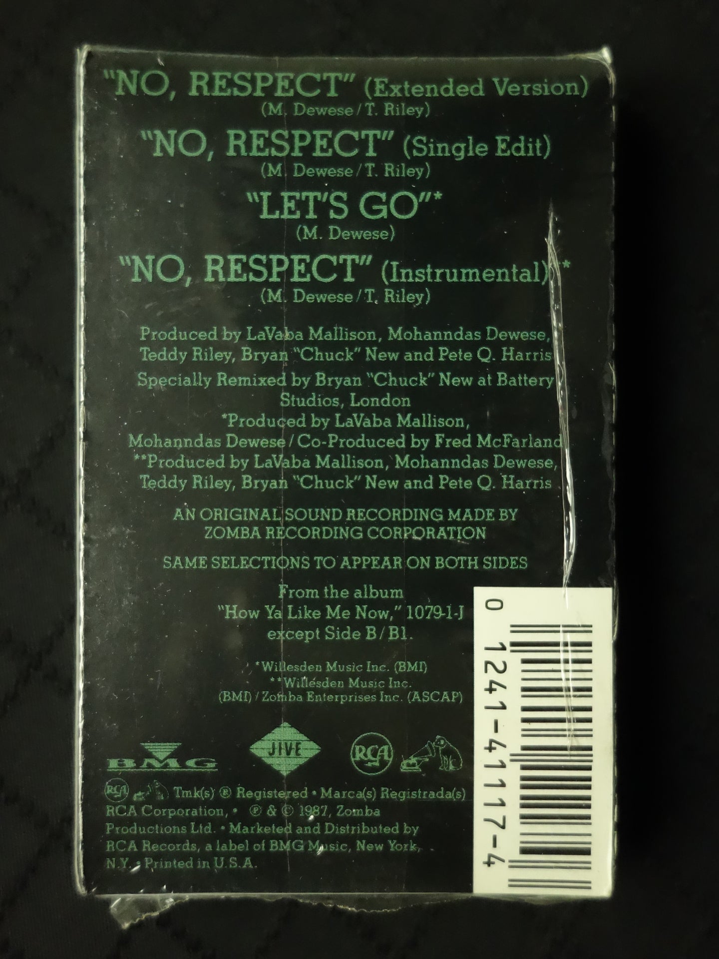 Kool Moe Dee "No Respect" (Maxi-Single)-Cassette Tapes-UnDigable Digs